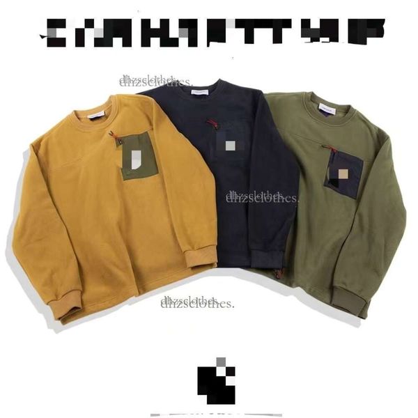 Sıradan Carhart Wip Hoodie Carharttlys Carha Tasarımcı Hoodie Erkekler Sweatshirt Tech Poleece Hoody Carhart Pantolon Araba Ceket Hoodie Carhart Ceket Kısa Alanı WIP 346