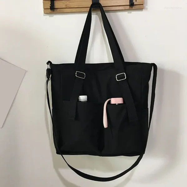 Sacos de noite À Prova D 'Água Nylon Senhoras Ombro Mão Bucket Bag Cesta Feminino Crossbody para Meninas Casual Tote Bolsas