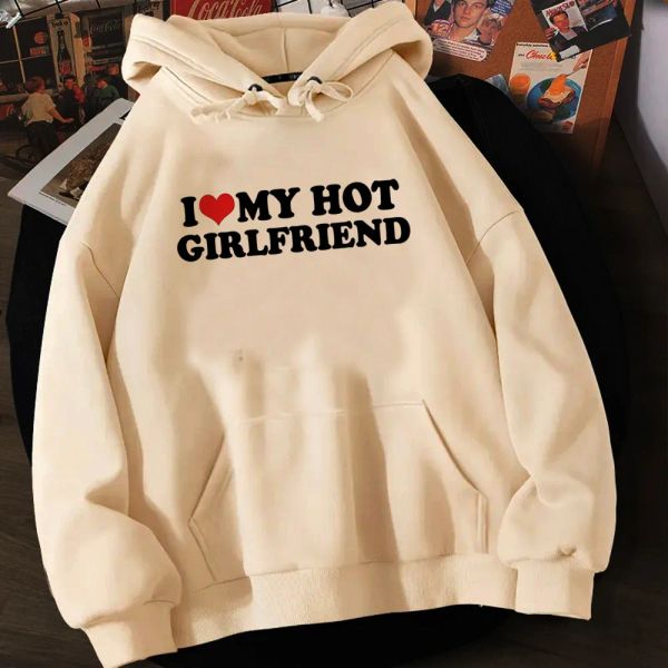 Spethirt I Love My Girlfriend Hoodies Women Anime Giappone estetico Streetwear Swater Women Aesthetic Tracksuit