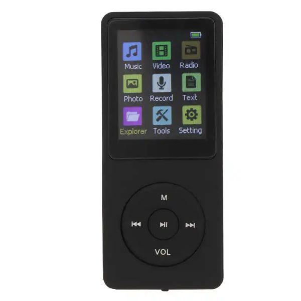 Player Digitaler MP3-Player 1,8-Zoll-LCD-Display Ultradünner tragbarer Musik-Player mit Kopfhörerunterstützung Kleine Speicherkarte für Zuhause im Freien