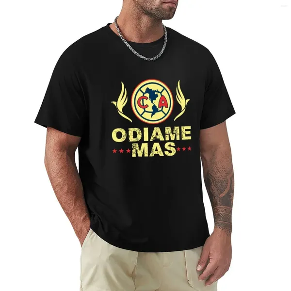 Canotte da uomo Las Aguilas De Club America - Odiame Mas, regali della squadra di calcio messicana per la famiglia.T-shirt nera T-shirt Designer Camicia da uomo
