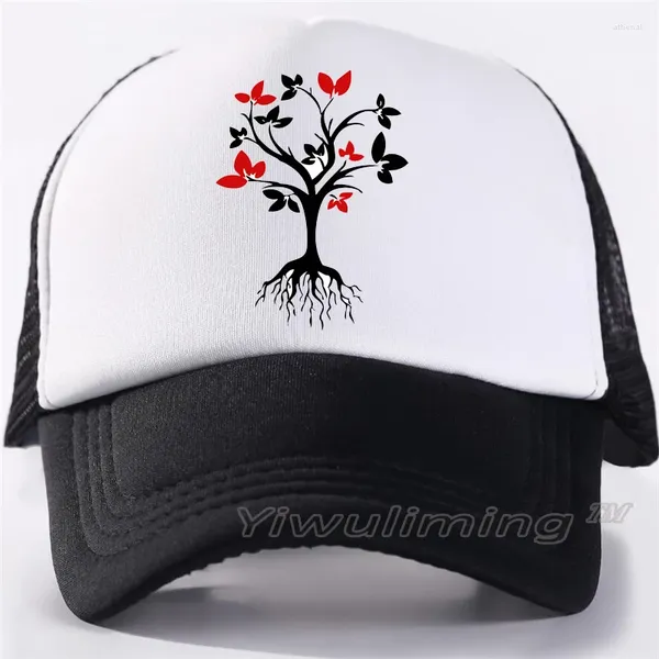 Cappellini da baseball Druid Tree Casual Mesh Baseball Donna Uomo Cappelli Snapback regolabili per Berretto da camionista Hip Hop Streetwear Cappello da papà