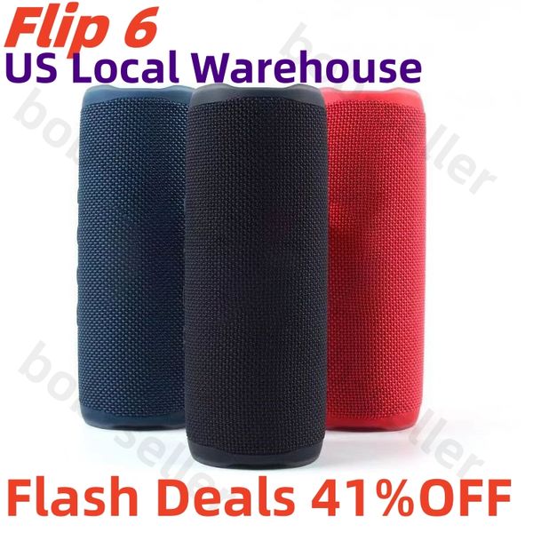 Flip6 Flip7 Wireless Bluetooth Speaker Mini portatile IPX7 Flip6 Affari impermeabili per altoparlanti portatili esterni Stereo Bass Music Track TF Card Independent 5