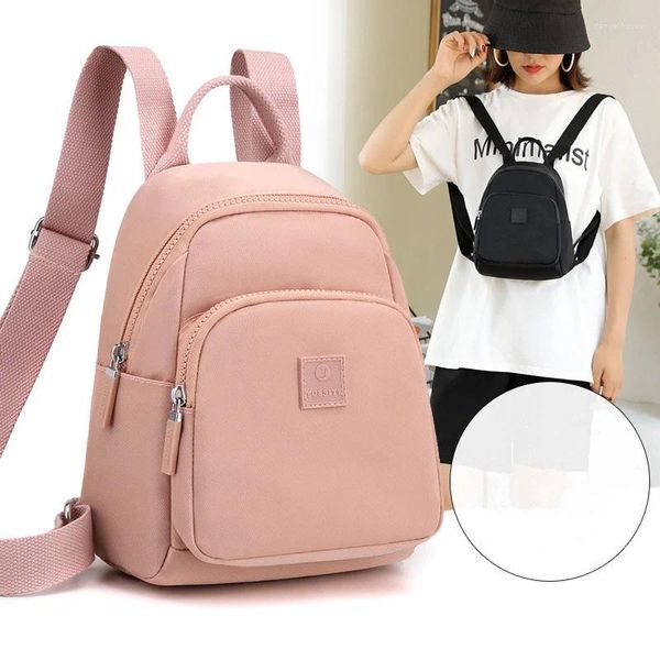 Schultaschen Wasserdichter Nylonstoff Damen Rucksack Klein für Mädchen im Teenageralter Hochwertiger Rucksack Reisen