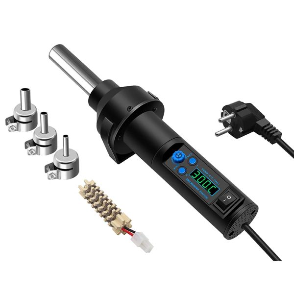 Armas pistola de ar quente 8018 micro estação de solda retrabalho led digital secador de cabelo para solda pistola de calor ferramentas de reparo de soldagem 8858