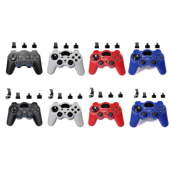 Gamepads Wireless Game Controller Joystick Micro USB OTG Adapter Vibration Clear Controller Gamepad für Android TV Box