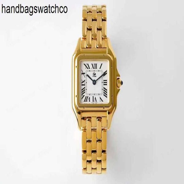 Top Carters Relógio Tanque Relógios Suíços Moda Feminina Relógio Top Molde Quadrado Romano Designer Quartz Movimento Dial Aço Inoxidável de Alta Qualidade Rosa Ouro Prata Safira G