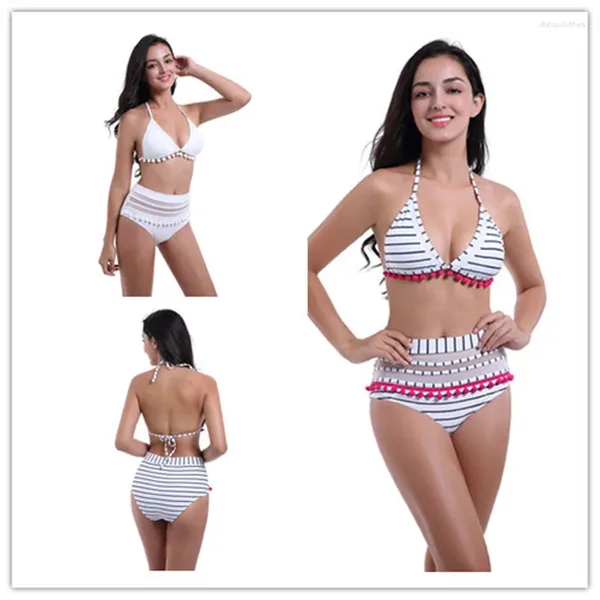 Roupas de banho feminina de banho de duas peças para mulheres com cintura alta tanques de biquíni garotas sexy piscina de banho na praia