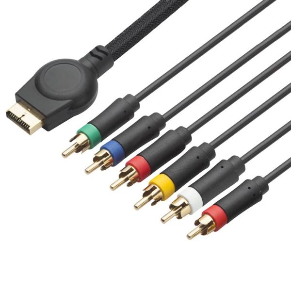 Kabel Hochwertiges 1,8 m langes Multikomponenten-AV-Kabel für PlayStation 2 für PlayStation 3 für PS3 für PS2-Spielekabel Spielezubehör