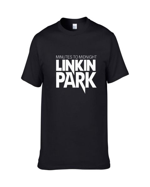 nuovo arrivo Lettera stampa linkin park magliette musica rock marca banda squadra moda maglietta Uomo Top Tees cotton4955642