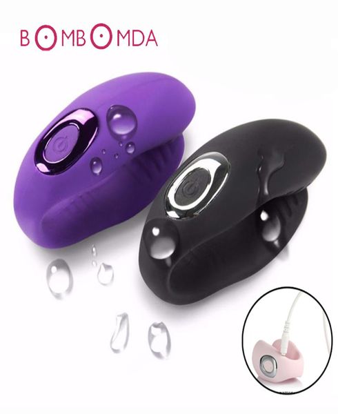 À prova d 'água U Tipo 10 Velocidade Vibrador Carregamento USB Massageador Feminino Masculino Masturbador C Tipo G Spot Vibrador Brinquedos Sexuais para Casal Gay Y1908020