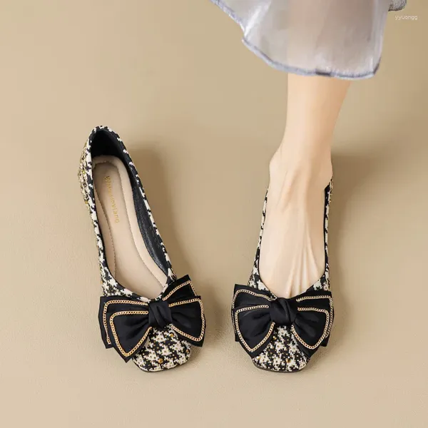 Повседневная обувь 2024, весенне-осенняя женская обувь в корейском стиле с леопардовым принтом и кристаллами, женские туфли на плоской подошве «Мэри Джейн»