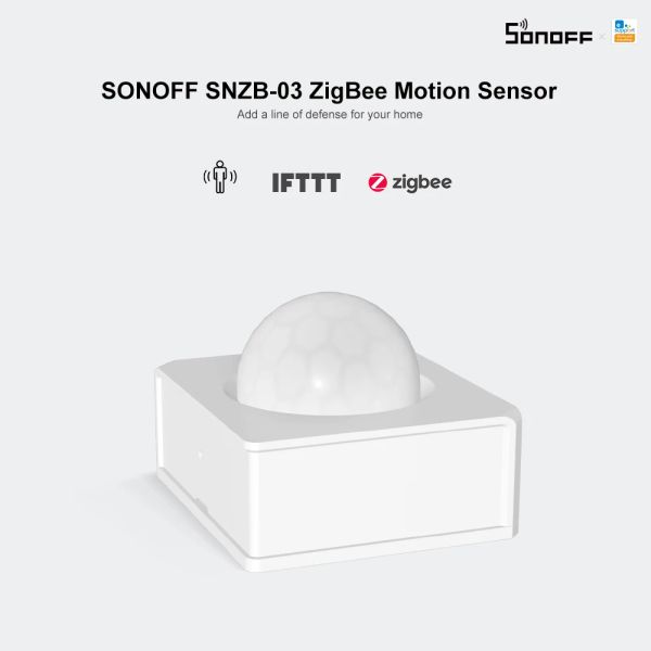 Steuerung SONOFF SNZB03 ZigBee-Bewegungssensor Bewegungserkennung, Alarmauslösung, Benachrichtigung, Funktioniert mit der SONOFF ZigBee Bridge eWeLink-App
