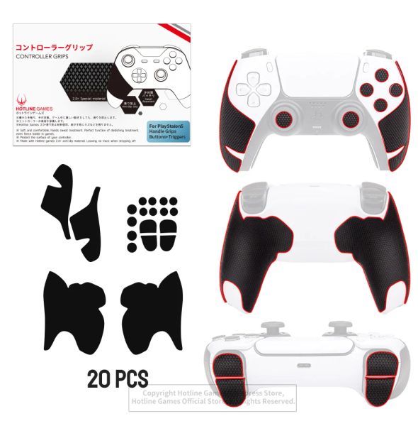 Gamepad HOTLINE GAMES 2.0 PLUS Nastro adesivo per controller compatibile con controller DualSense Playstation 5 / PS5, antiscivolo, traspirante