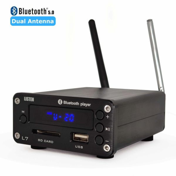 Adapter L7 HiFi Bluetooth 5.0 Empfänger DAC Stereo Audio Vorverstärker USB Musik Player FM Radio Kopfhörer Verstärker Unterstützt UDisk SD Festplatte