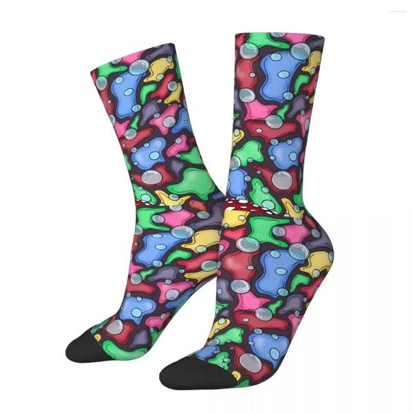 Calzini da uomo Hip Hop Retro Toadstool Crazy Mushroom Unisex Harajuku Modello stampato Happy Novità Crew Sock Ragazzi Regalo