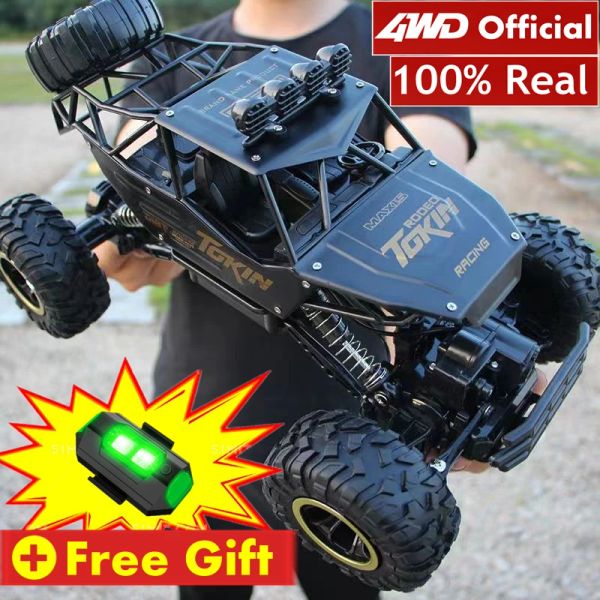 Carros 4WD RC Car Off Road 4x4 Remote Control Cars Radio Buggy Truck Racing Drift com luzes LED Lights Gream para meninos garotos crianças crianças