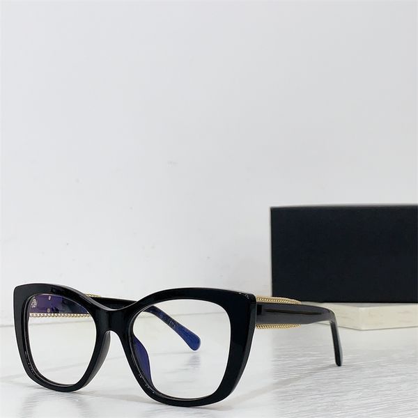 CH3460 Cat-Eye-Brille Lesebrille mit schwarzem Rahmen, Damen-Designer-Sonnenbrille mit optischem Rahmen, Acetat-Modebrille 1,61 1,67 Korrekturgläser, Anti-Blue-Ray-Brille 2,0
