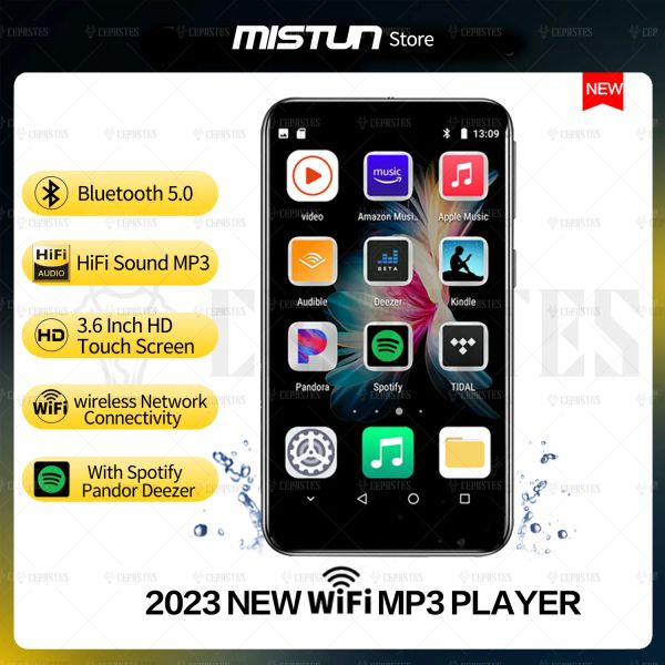 НОВЫЙ 3,6-дюймовый Wi-Fi MP3-плеер Bluetooth5.0 MP4-плеер Android 8.1 со Spotify Pandora Android потоковый музыкальный плеер Hi-Fi звук