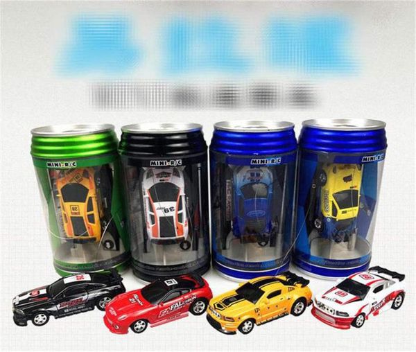 Neues 8-Farben-MiniRacer-Fernbedienungsauto Cola Can Mini RC-Funkfernbedienung Micro Racing Car2305902