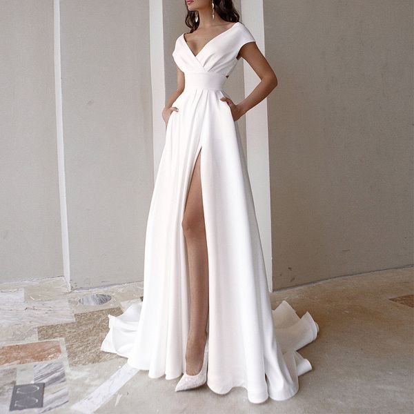 2024 abiti rossi della madre della sposa Nuovo raso a linea Abito da ballo lunghi lunghi ginocchini Vintage plus size abiti da sera per matrimoni 403