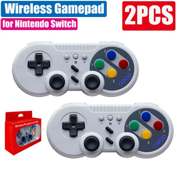 Gamepads 21pcs Wireless Bluetooth Pro Gamepad Joystick для Nintend Switch Game Controller с двойным моторным турбо