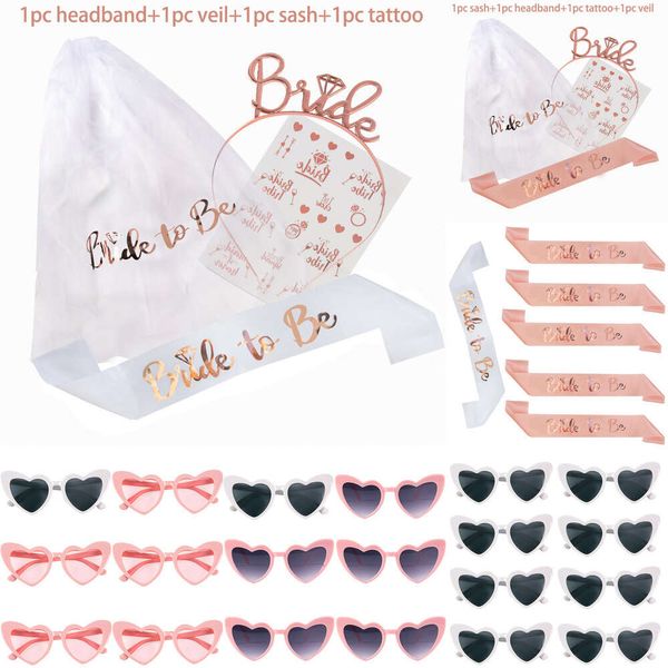 Neue 1Set Rose Gold Braut zu sein Satin Schärpe Haarband Braut Dusche Hochzeit Dekorationen Junggesellinnenabschied Geschenke Bachelorette Party liefert