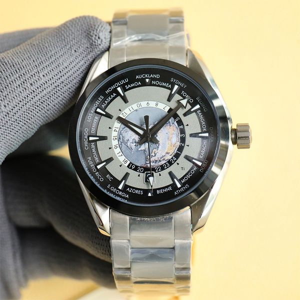 Saphiruhr Herren Luxusuhren Automatisches mechanisches Uhrwerk Designer hochwertige multifunktionale Armbanduhr 40 mm Edelstahlarmband Wasserdicht Montre de Luxe