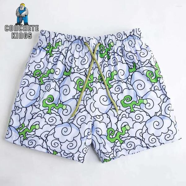 Shorts masculinos anime homens mulheres 3d manga desenhos animados impressão ginásio malha seca rápida verão calças curtas jogging fitness praia