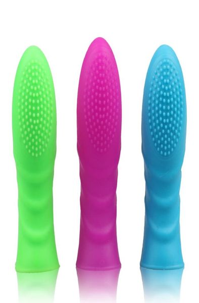 Wasserdichte Cockringe Verkauf Frau Tänzerin Finger Vibrator G-punkt Stimulator Tanzen Finger Schuh Erwachsene lesben Sexspielzeug für Female2298368