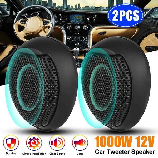 Alto-falantes portáteis 2 PCS Universal Car Dome Tweeter À Prova D 'Água À Prova de Ferrugem Super Potência Alta Redução de Ruído 1000 W Hi-Fi Áudio Alto-falante de Alta Freqüência L2402