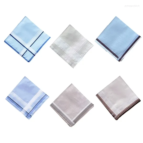 Laços elegantes lenço de bolso para homens lenços xadrez 17x17 polegadas grande bandana toalha de alta absorção