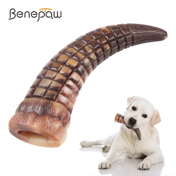 Игрушки Benepaw Прочная жевательная игрушка для собак для агрессивных жевателей Нетоксичные резиновые игрушки для домашних животных для маленьких, средних и больших собак Прорезывание зубов со вкусом говядины