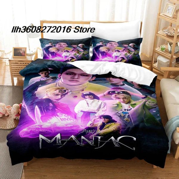 Наборы новых бродячий маниакальный набор Maniac Maniac Set Single Twin Full Queen King Size Set Set Aldult Kid Sleedcover Sets Cool Sheet Set Set