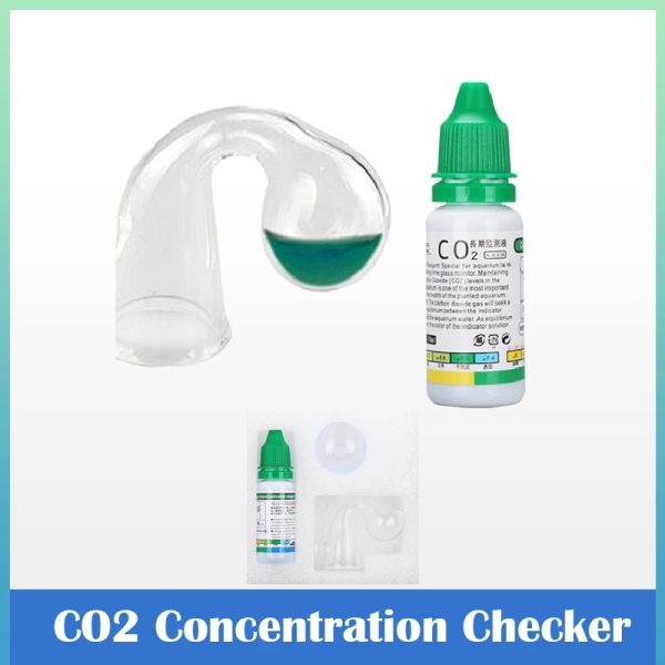 Ausrüstung Glas CO2 Konzentration Checker Drop Mit Flüssigkeit Indikator Monitor Aquarium Hängen Auf Aquarium Wasserpflanze Test PH Zubehör