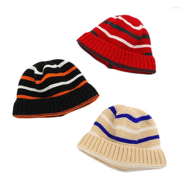 Berets bebê malha chapéu outono inverno crianças crochê bonés crianças hip hop crânios gorros para meninos meninas chapéus quentes acessórios