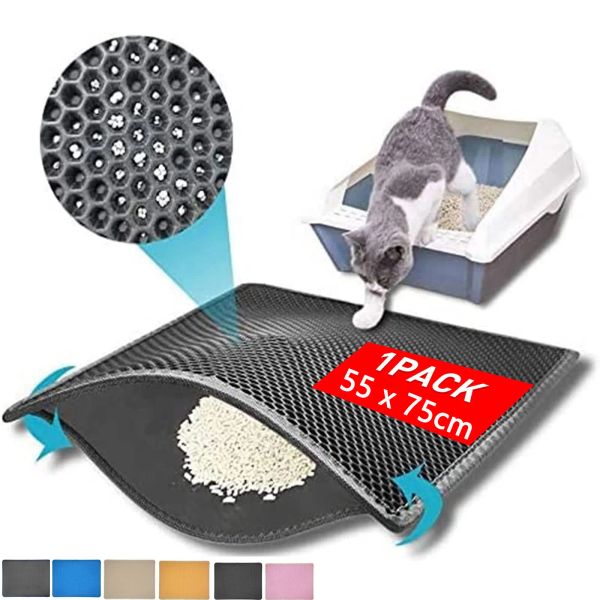 Housebreaking pet cat maca esteira à prova dwaterproof água dupla camada eva dobrável maca de gato armadilha pet tapete almofadas de cama para gatos animais de estimação suprimentos limpos