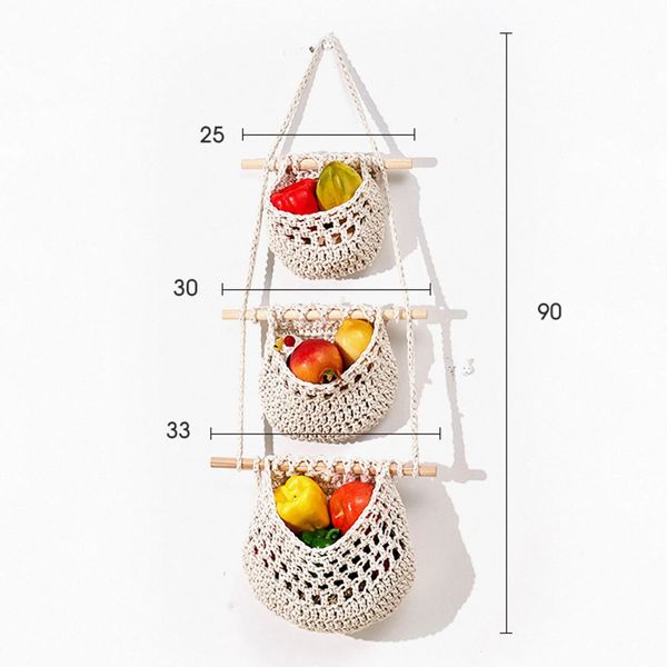 Sacola reutilizável de frutas e vegetais, malha de algodão lavável, sacos de compras, rede de compras, sacos de malha para armazenamento de frutas 240219