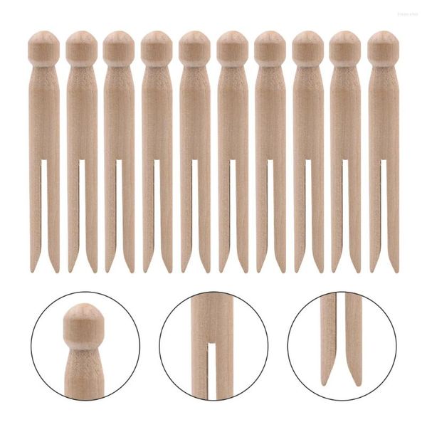 Çerçeveler 15 PCS çanta klipsleri Gıda Birch Benzersiz Şekli Kelepçe Metal Ahşap Basit Pimler Mini Po Çocuk