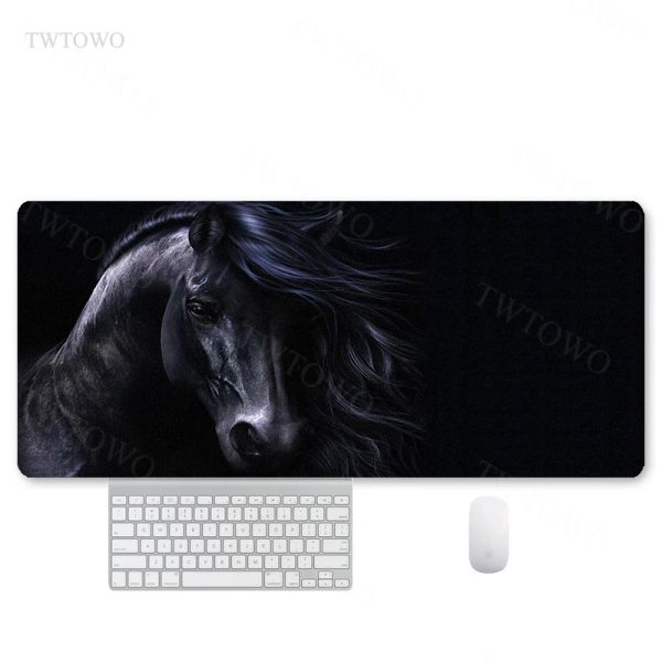 Pads Tiere Löwe Tiger Pferd Mauspad Gaming XL Home Mousepad XXL Tastaturpad Naturkautschuk Soft PC Mauspad Desktop Mauspad