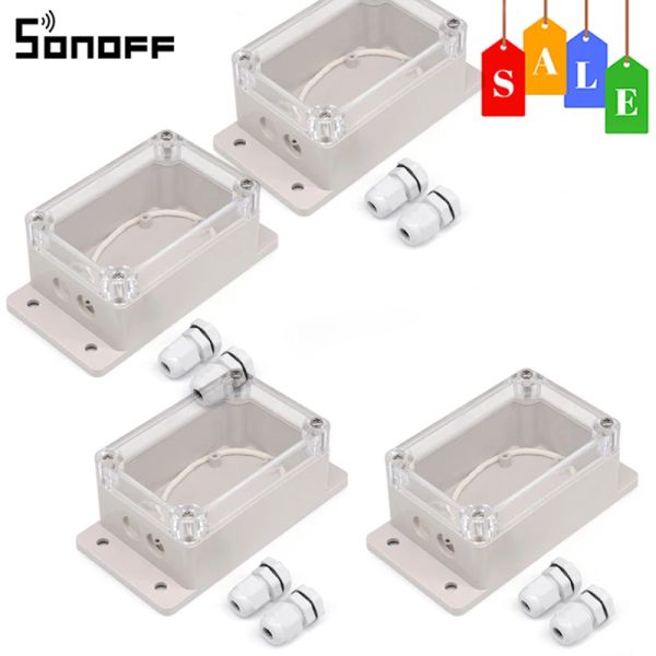 Controllo Itead SONOFF IP66 Scatola di Giunzione ABS + PC Custodia Impermeabile Per Sonoff Basic/RF/Dual/Pow/TH16/G1 Cavo Connettore del Cavo Smart Home, Casa Intelligente