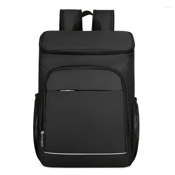 Rucksack 2024 Custom Selling Große Kapazität Schwarz Polyester Isolierte Kühltasche