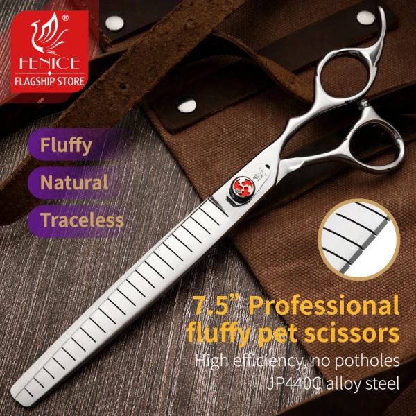 Tesoura Fenice 7.0/7,5 polegadas Profissional cães tesoura de cães JP440C Cutting Rainning Shears Pets Supplies para esteticistas de animais de estimação Groomers