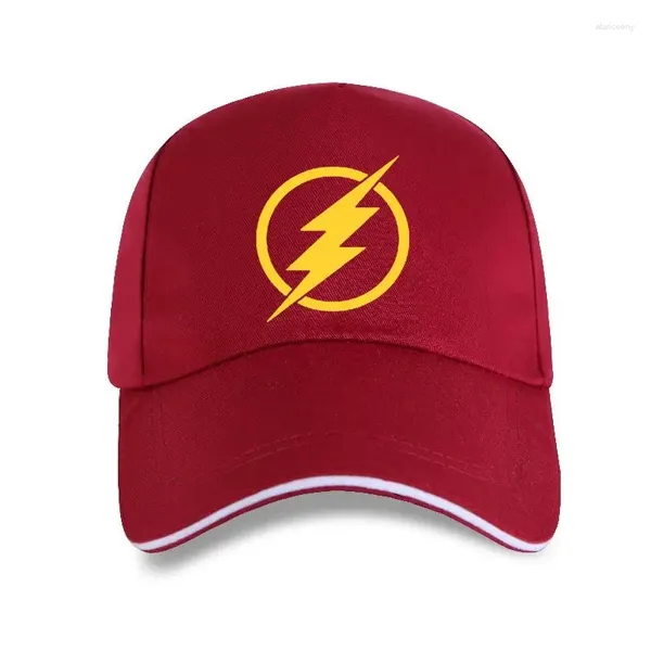 Bola Caps Moda 2024 Chegada The Flash Star Labs Fluorescente Reflexivo Impresso Mens Baseball Cap Algodão Top