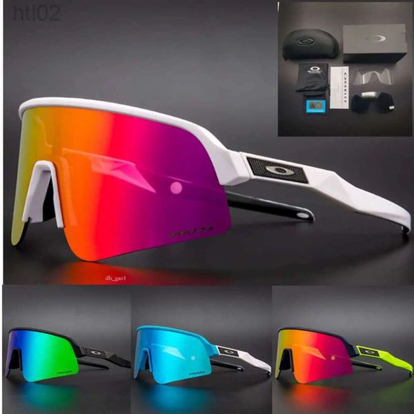 Designer Oakleies luxuriöse cremefarbene Sonnenbrille, UV-beständig, ultraleicht, polarisiert, Augenschutz, Outdoor-Sport, Laufen und Drivi 523