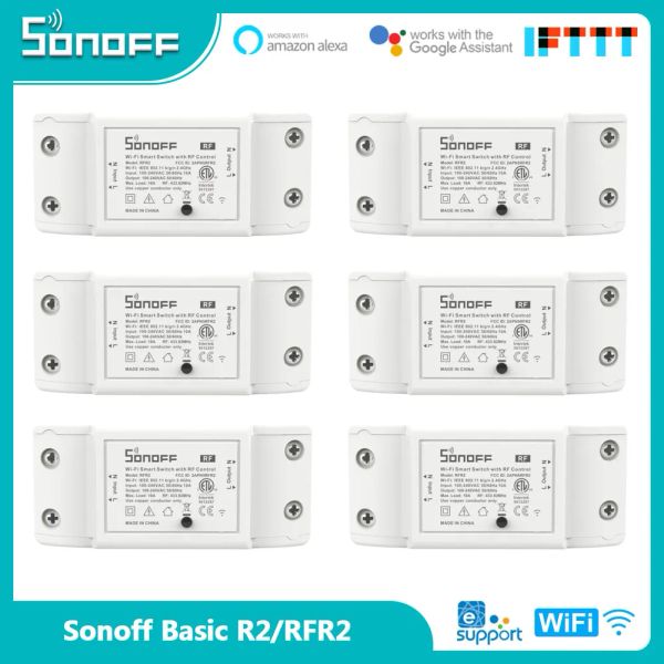 Controllo Sonoff Basic Basic R2/RFR2 Mini Modulo fai -da -te Wifi Light Interruttore wireless App Remote Control Interruttore elettrico Smart Home