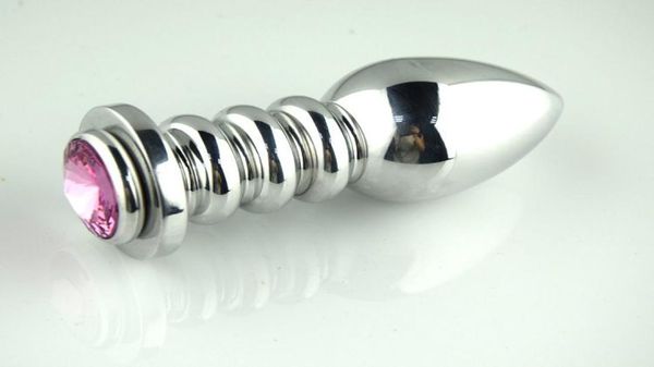 Metal brinquedo anal plugues de aço buttplugs mais novo plug de alta qualidade anal inserção de prata aço inoxidável banhado a jóias sexy stopper2723440