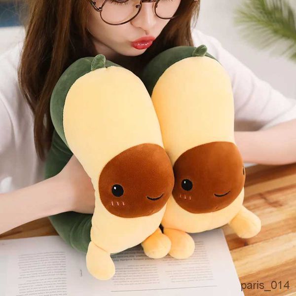 Animali di peluche ripieni 30-60 cm Simpatico peluche ripiene di avocado Morbido Baby Doll Cartoon Frutta Cuscino Cuscino del divano Bambini Ragazze Regali di compleanno di Natale