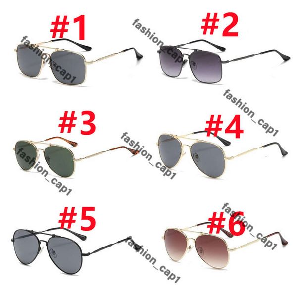 Designer Occhiali da sole ROUND METAL Rayban Occhiali da sole classici Brand Retro Women 2024 Luxury Designer Eyewear Band Metal Frame Donna Stile Tom Fords Occhiali da sole 18