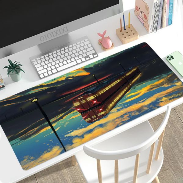 Pads Anime Street Mauspad Gaming XL Großes New Home Mousepad XXL MousePads Naturkautschuk Weicher Teppich Computer Mauspad Mäusepad